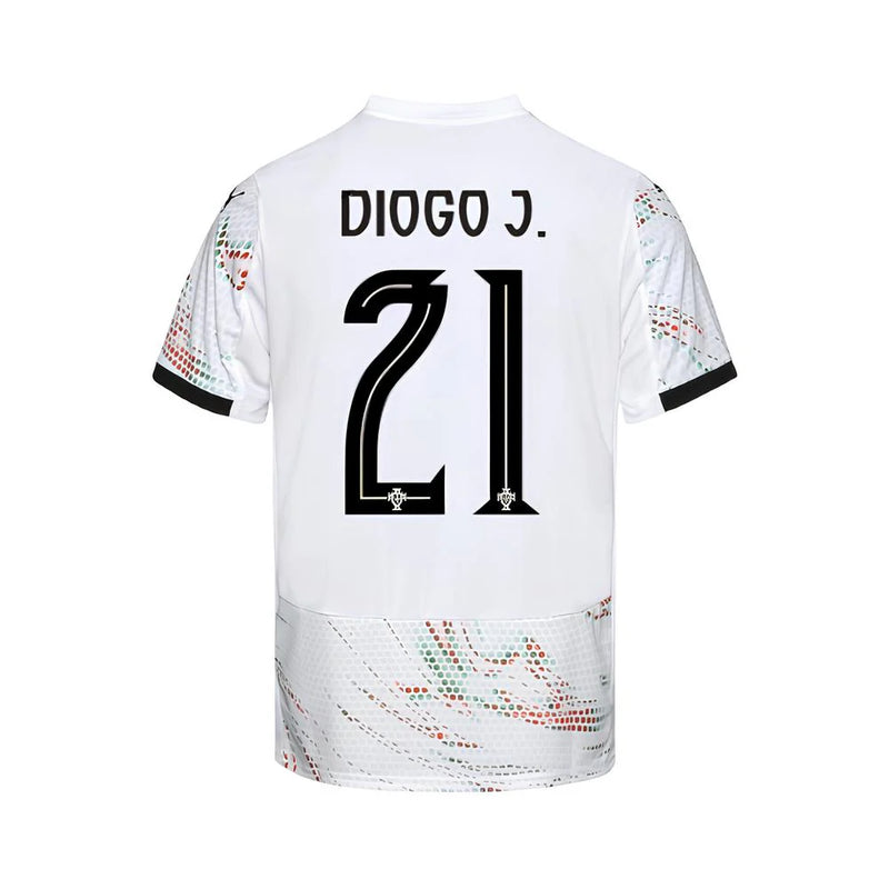 Camisola DIOGO J 21 Seleção Portugal branca alternativa 2025