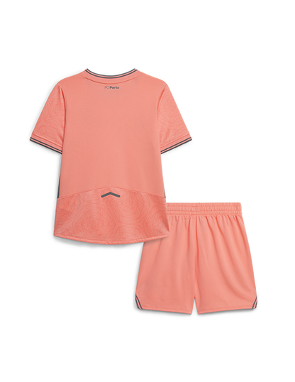Conjunto infantil away rosa 2025/26