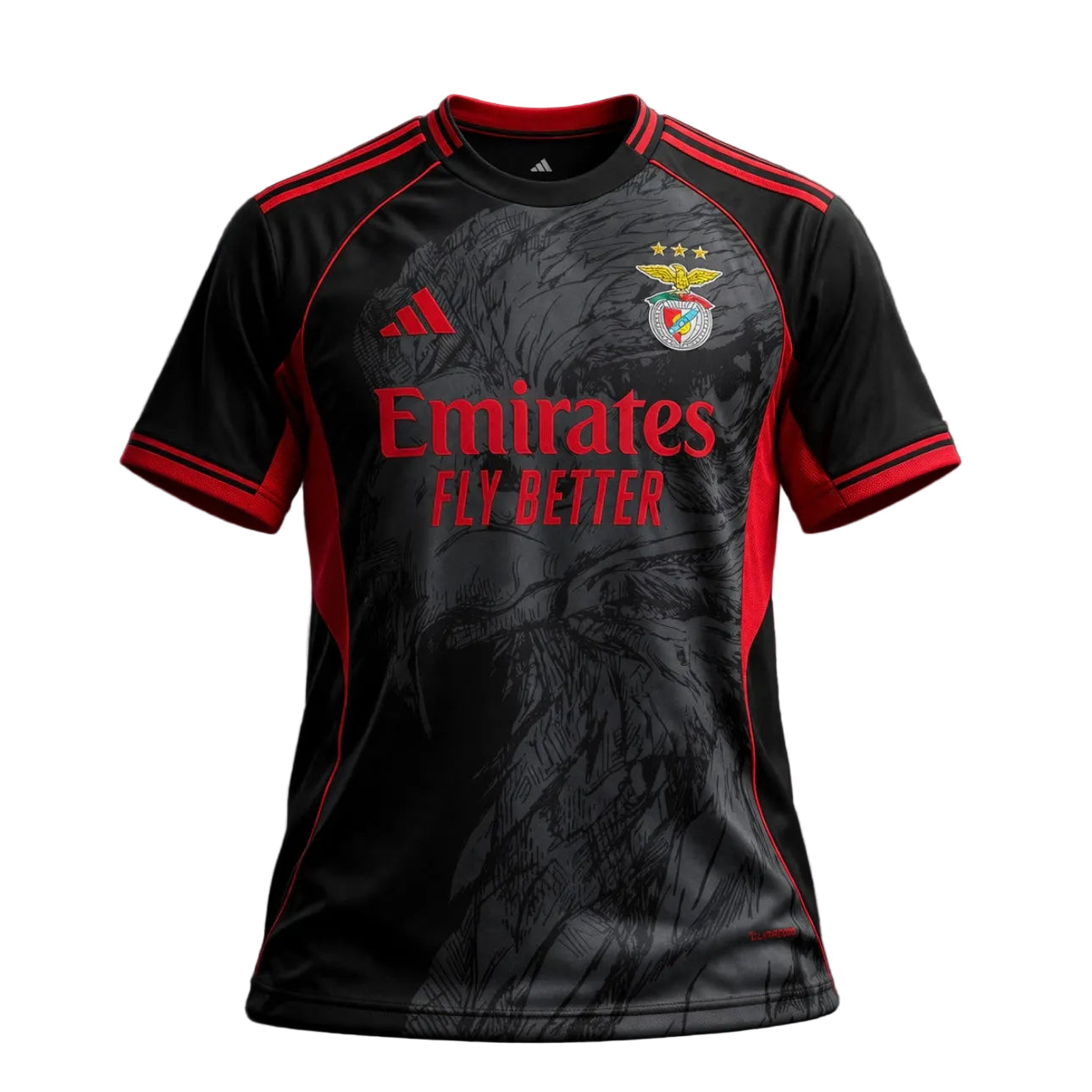 Camisola Águia concept exclusiva preta e vermelha 2026/27 - LANÇAMENTO