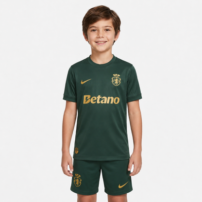 Conjunto Infantil Sporting CP 120 Anos Verde 2026/27 – imagem 2