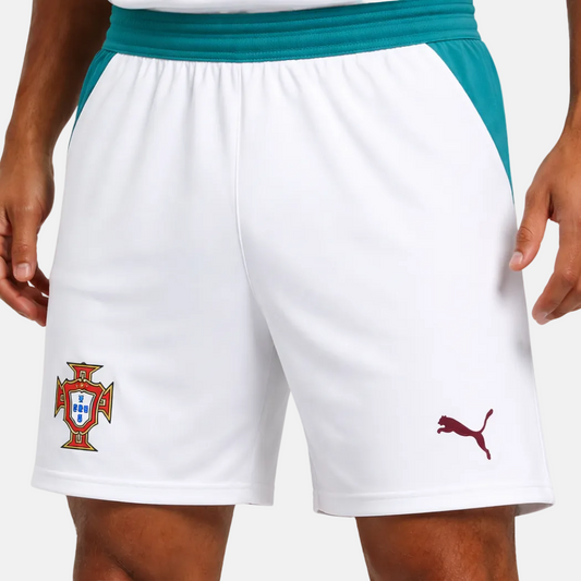 Calção adulto Seleção Portugal branco alternativo COPA DO MUNDO 2026/27