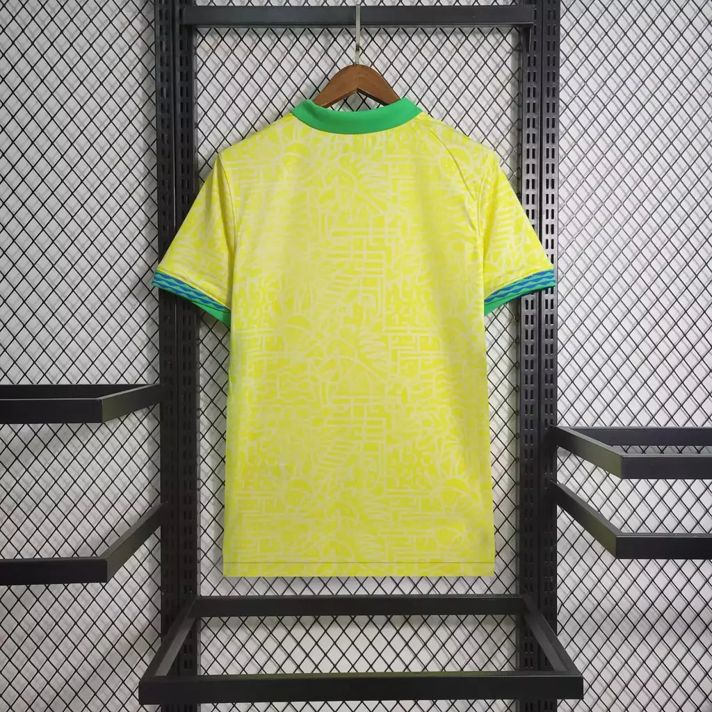 Camisola Brasil Amarela Home Copa do Mundo 2022