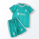 Conjunto Infantil Liverpool third verde 2025/26