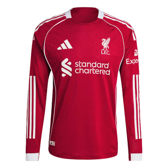 Camisola Liverpool Home 2025/26 - MANGA LONGA