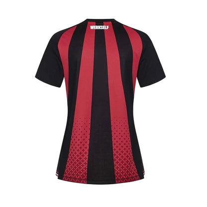 Camisola Bayer Leverkusen Feminina principal preta/vermelha 2026/27