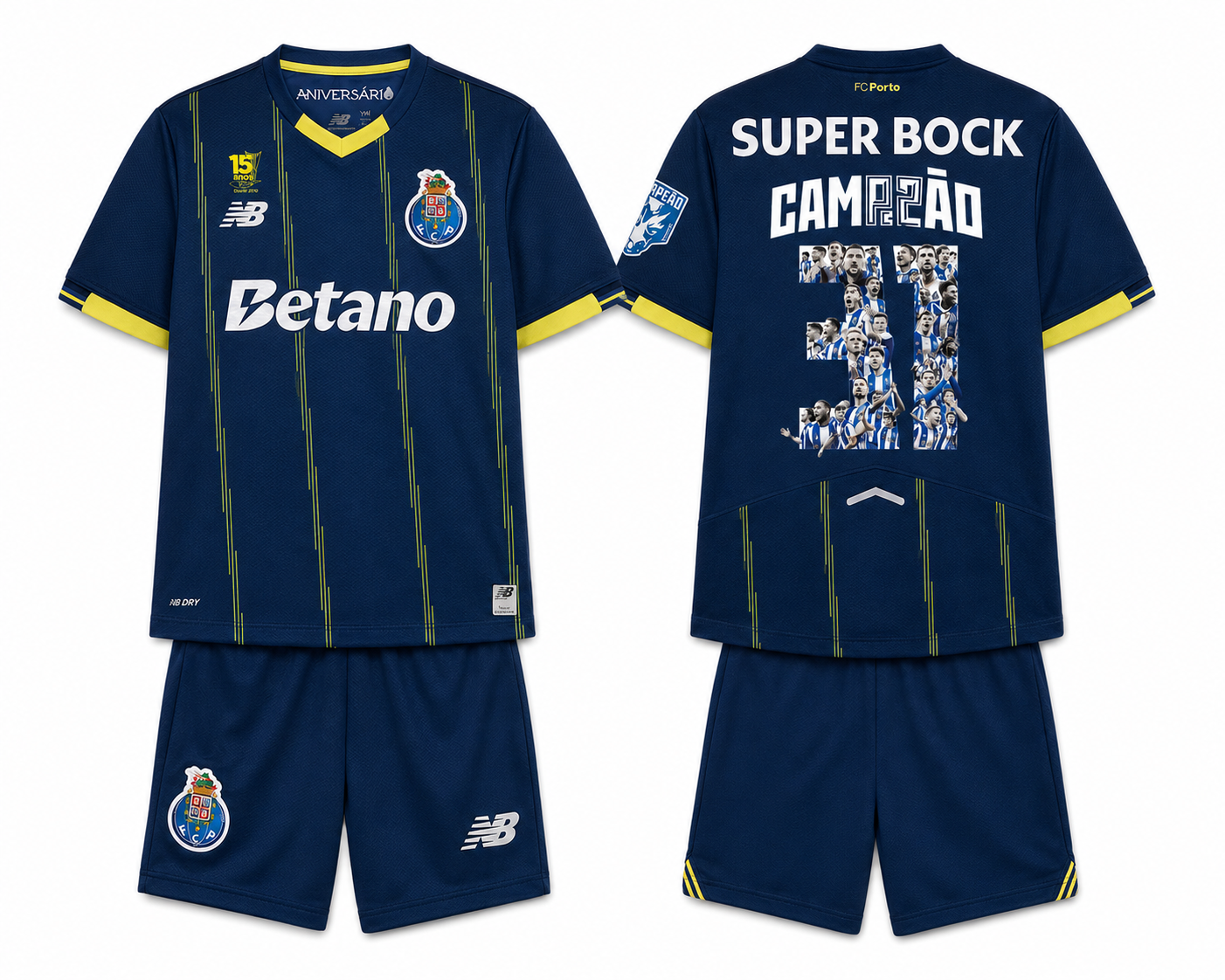 Conjunto infantil CAMPEÕES 31 quarto equipamento azul 2025/26 - LANÇAMENTO