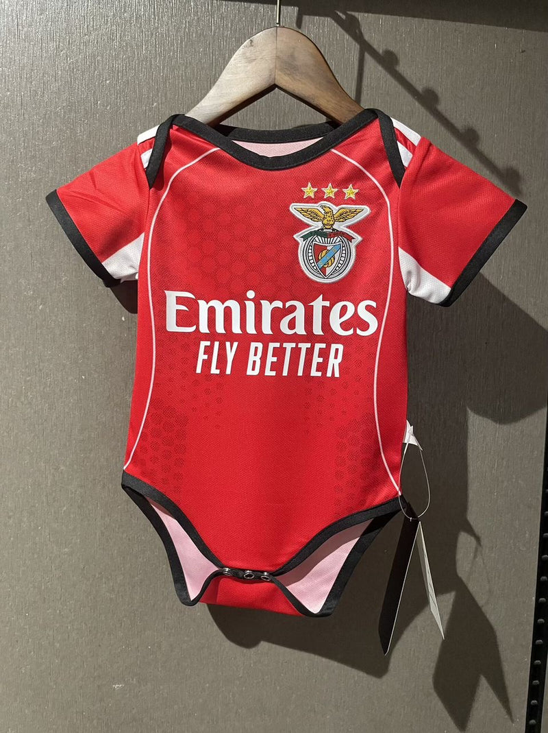 Body bebé SLB vermelha - 2025/26 LANÇAMENTO