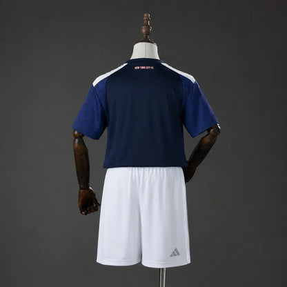 Conjunto Infantil away azul 2026/27
