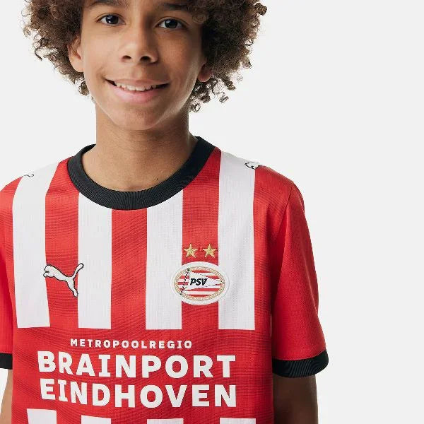 Conjunto Infantil PSV Principal Vermelho e Branco 2026/27 – imagem 3