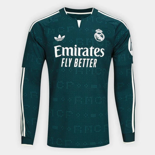 Camisola Real Madrid verde alternativa 2026/27 - MANGA LONGA