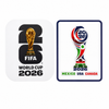 2 BADGES COPA DO MUNDO 2026 (mangas) branco