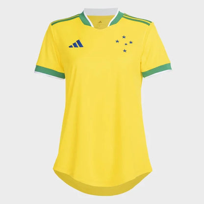 Camisola Cruzeiro Brasil Copa do Mundo 2026 Amarela - FEMININA (Cópia)