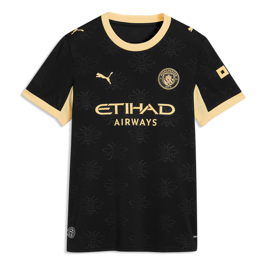 Camisola Manchester City Feminina alternativa preta 2026/27