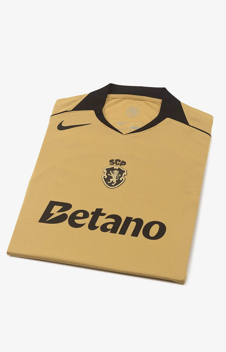 Camisola S C P alternativa TOTAL 90 dourada 2026/27 - [pré venda: 11 a 22 dias úteis]