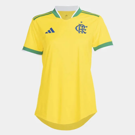 Camisola FEMININA Flamengo Brasil Copa do Mundo 2026- Amarela