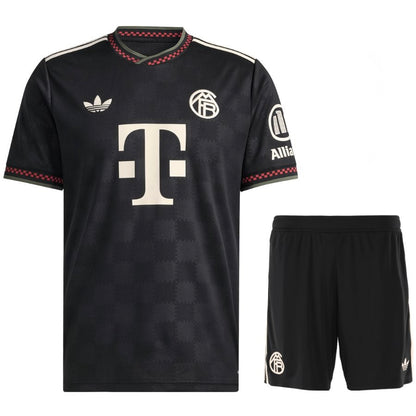 Conjunto Infantil Bayern de Munique Terceiro Preto 2025/26