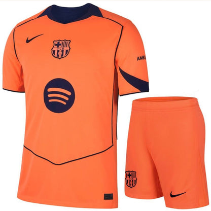 Conjunto Infantil FC Barcelona Total 90 Laranja 2025/26