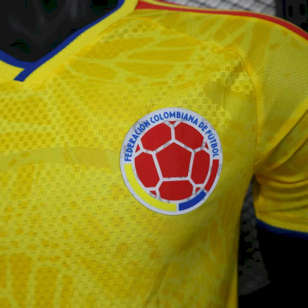 Camisola Colômbia principal copa do mundo 2026 amarela - PLAYER