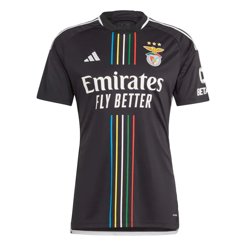 Camisola S L B retrô alternativa preta 2023/24