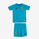 Conjunto Infantil Santos third azul 2025/26