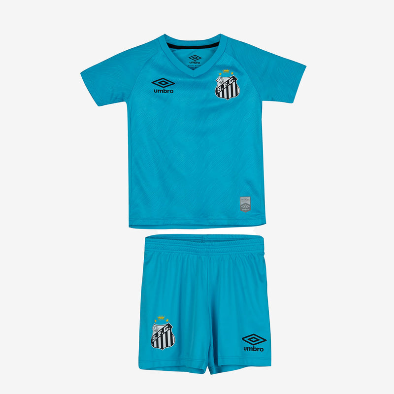 Conjunto Infantil Santos third azul 2025/26