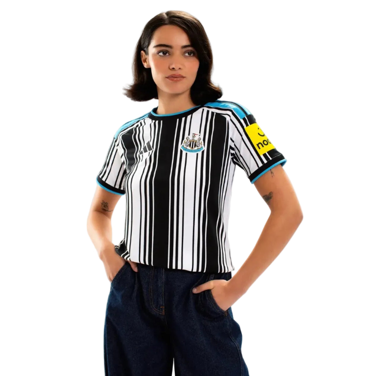 Camisola Feminina Newcastle principal preta/branca 2026/27