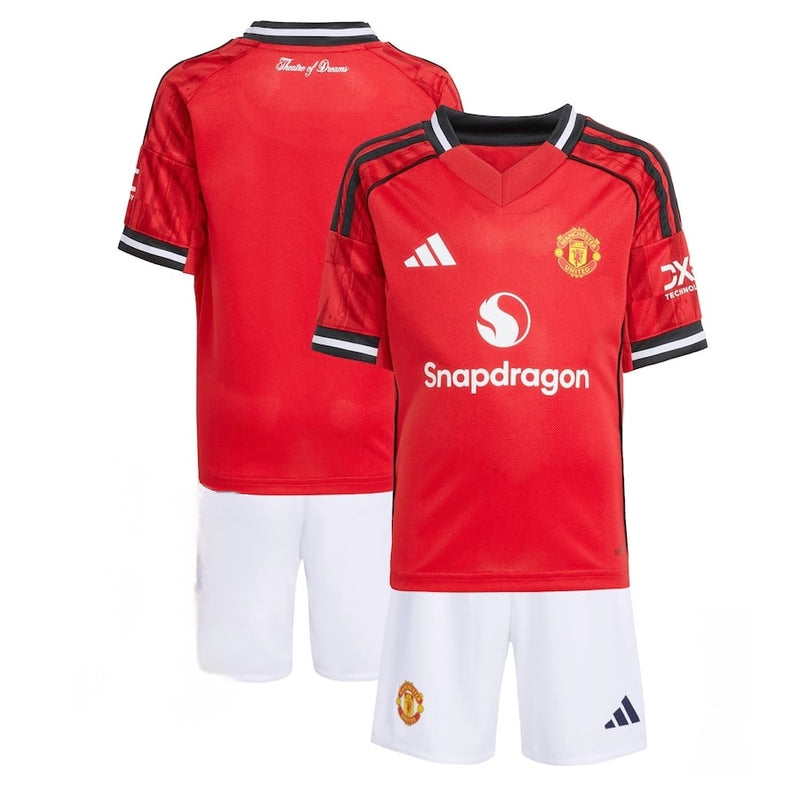 Conjunto Infantil Manchester United home 2025/26