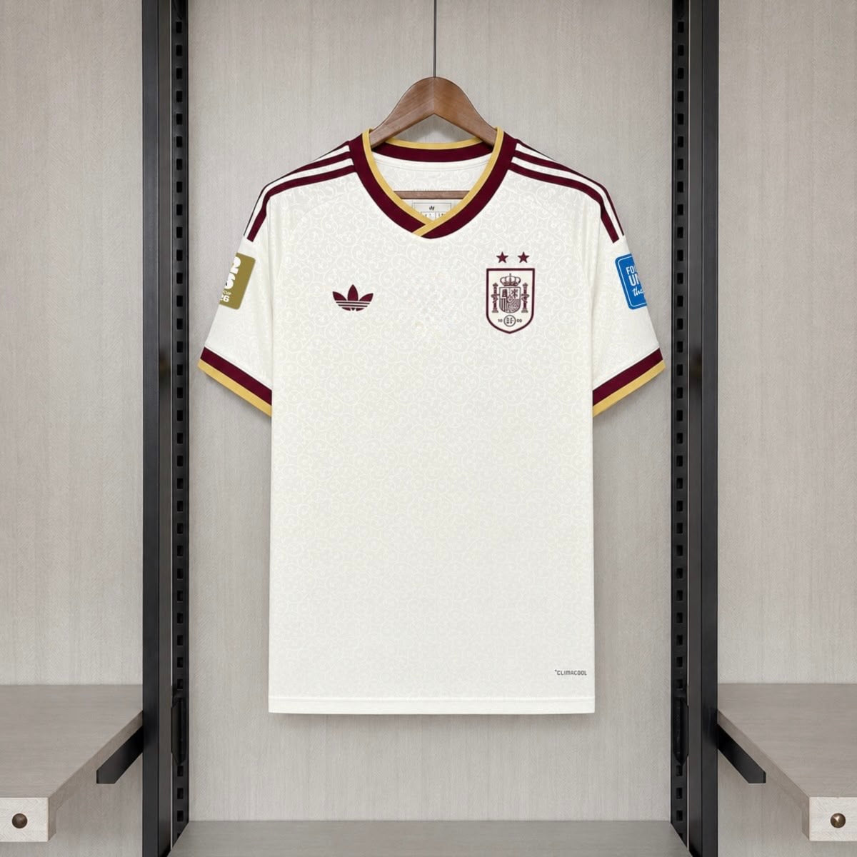 Camisola Seleção da Espanha alternativa branca - Copa do Mundo 2026