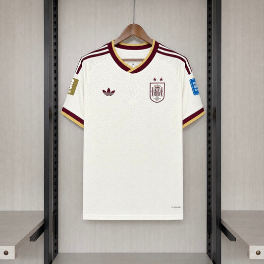 Camisola Seleção da Espanha alternativa branca - Copa do Mundo 2026