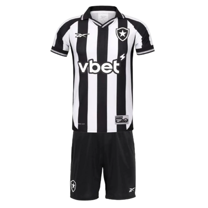 Conjunto Infantil Botafogo principal branca/preta 2026