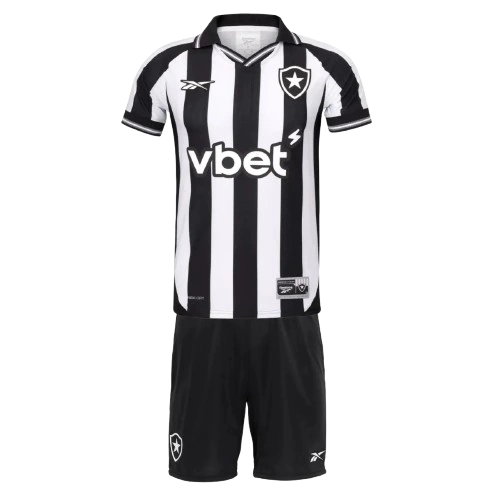 Conjunto Infantil Botafogo principal branca/preta 2026