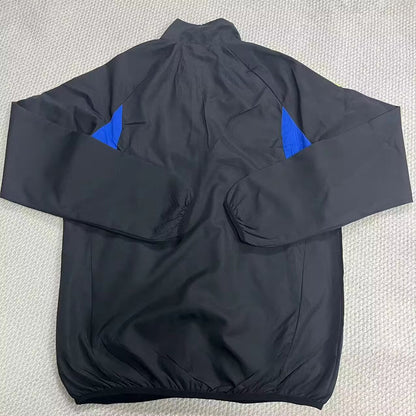 Casaco preto, amarelo e azul 2026/27 fecho completo