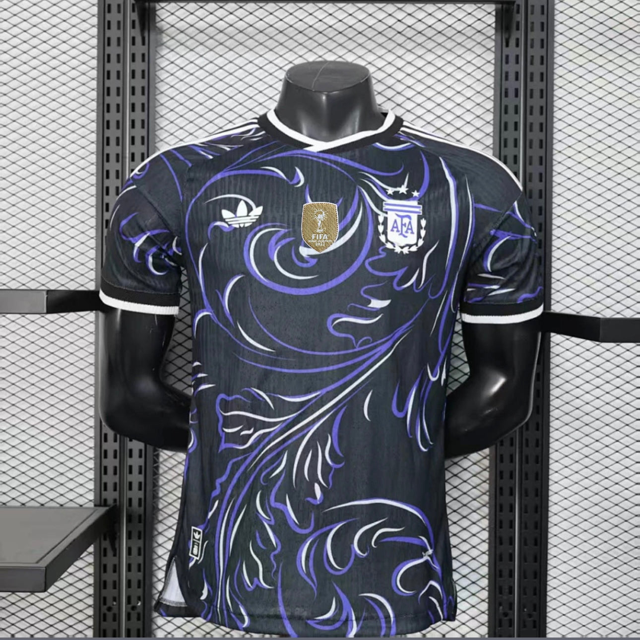 Camisola Seleção Argentina alternativa preta/azul COPA DO MUNDO 2026 - PLAYER - AUTHENTIC