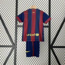 Conjunto Infantil FC Barcelona retro 2014/15