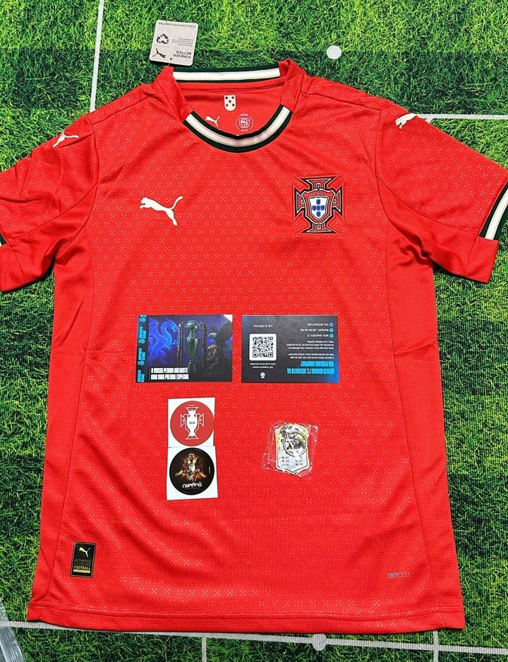 Camisola Seleção Portugal vermelha principal 2025