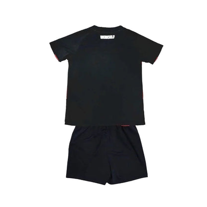 Conjunto Infantil Bayer Leverkusen principal preto/vermelho 2026/27