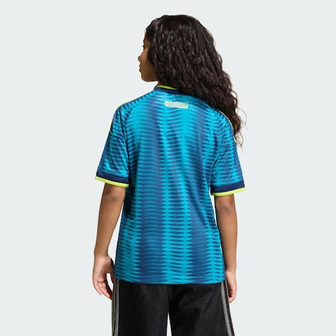 Conjunto infantil Seleção Colômbia alternativo azul COPA DO MUNDO 2026
