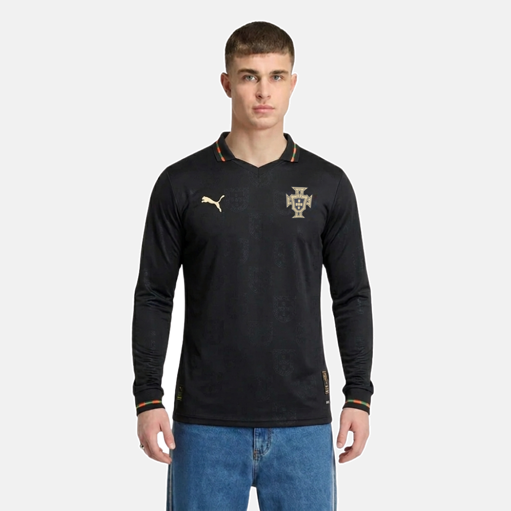 Camisola Seleção Portugal MANGA LONGA edição especial pantera negra EUSÉBIO 2026/27 PLAYER - AUTHENTIC