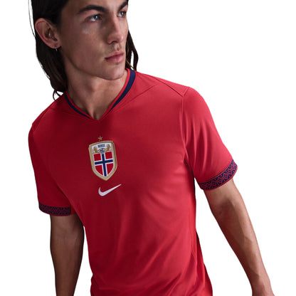 Camisola Seleção da Noruega principal vermelha - Copa do Mundo 2026