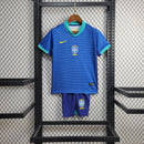 Conjunto infantil Seleção Brasileira 2024/25 Away azul