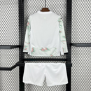 Conjunto infantil MANGA COMPRIDA Seleção Portugal branco alternativo 2025