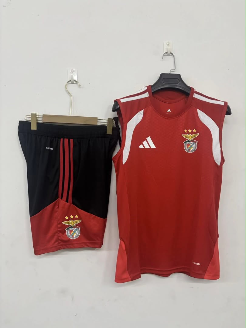Conjunto de treino sem mangas (cava) adulto águia vermelho e preto 2026/27