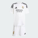 Conjunto Infantil Real Madrid home branco 2024/25