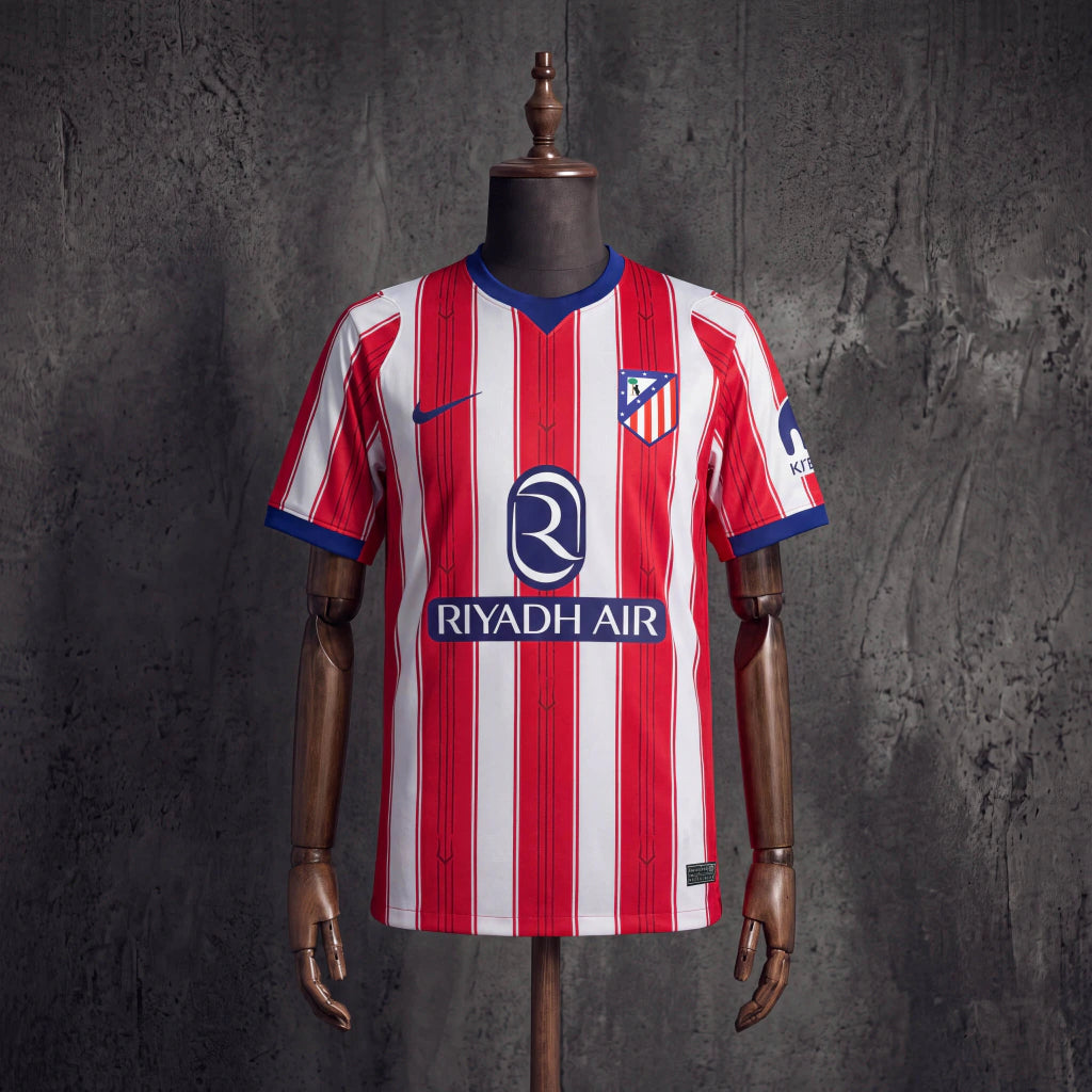 Camisola Atlético Madrid principal vermelha e branca 2026/27