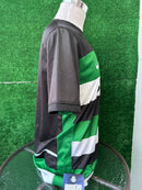 Camisola principal verde/branca/preta 2024/25