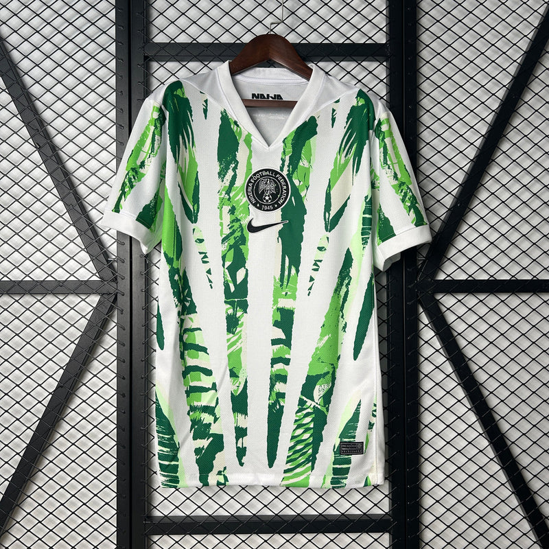 Camisola Seleção da Nigéria alternativa branca/verde - Copa do Mundo 2026