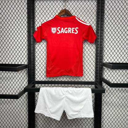 Conjunto infantil principal 2024/25 vermelho