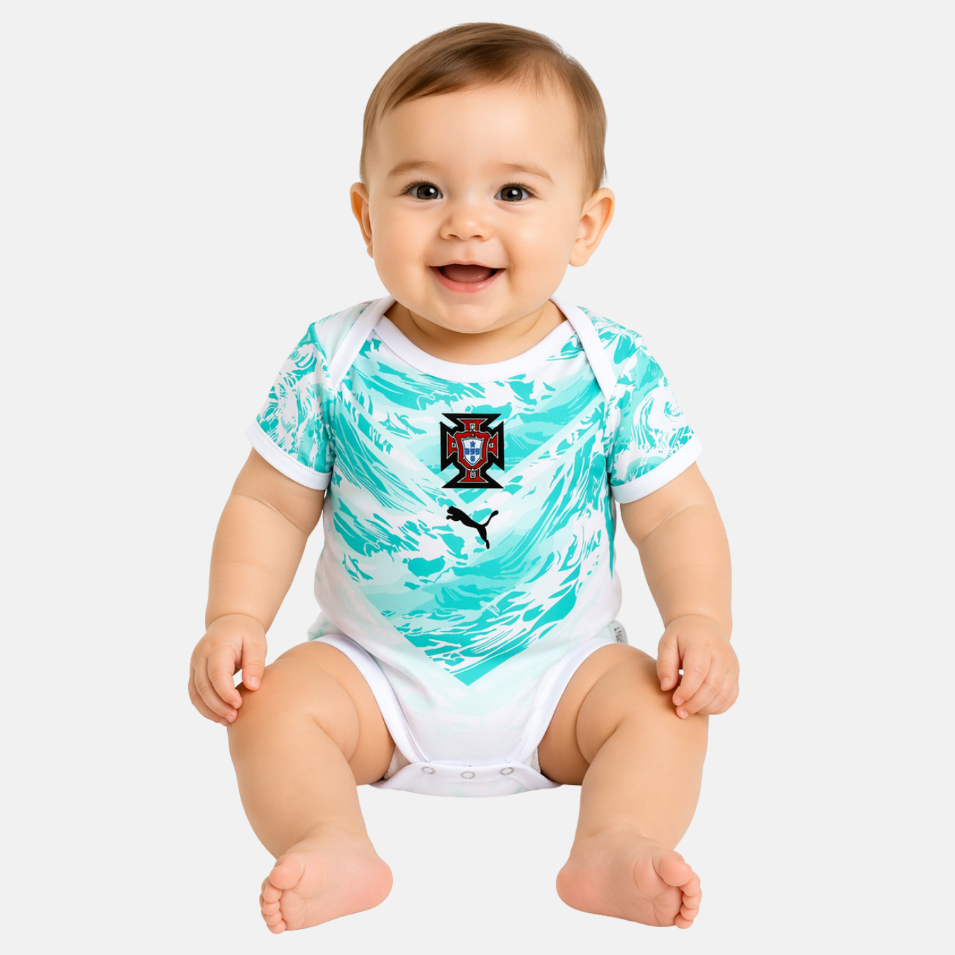 Body bebé Portugal azul  - Copa do Mundo 2026