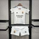 Conjunto Infantil Real Madrid home branco 2024/25