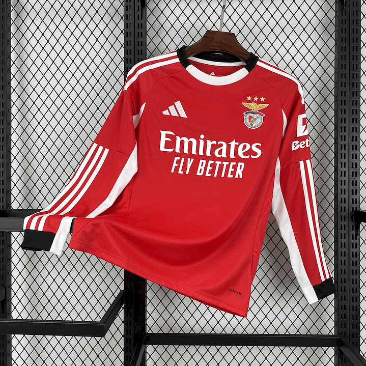 Camisola principal MANGA COMPRIDA vermelha 2025/26